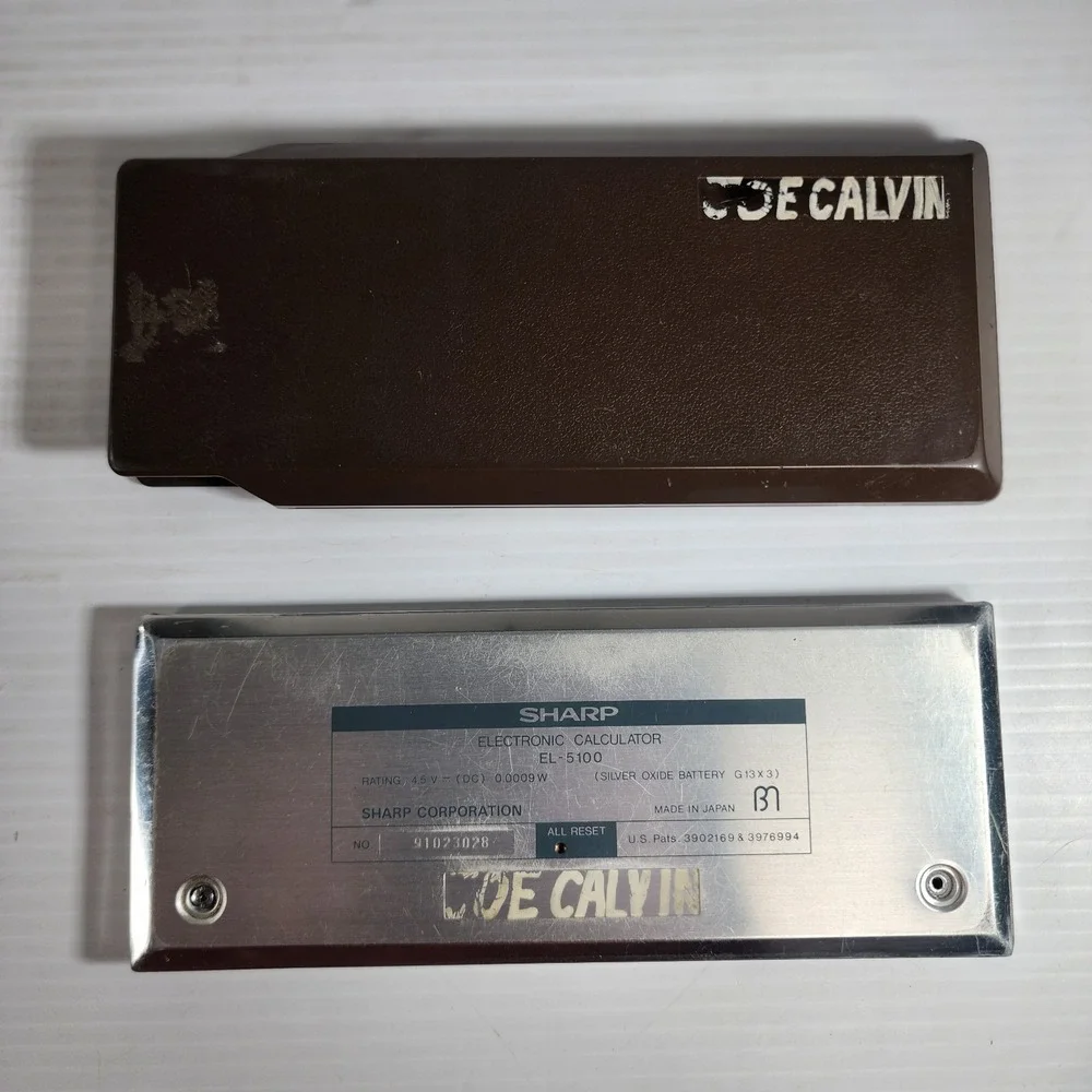 READ Sharp EL-5100 Scientific Calculator with‎ Cover Rare Vintage DISPLAY ISSUE